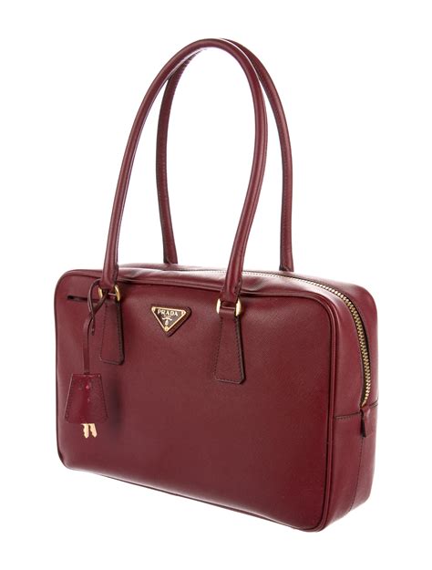 bauletto.in pelle bordeaux prada|PRADA Bauletto Bags for sale .